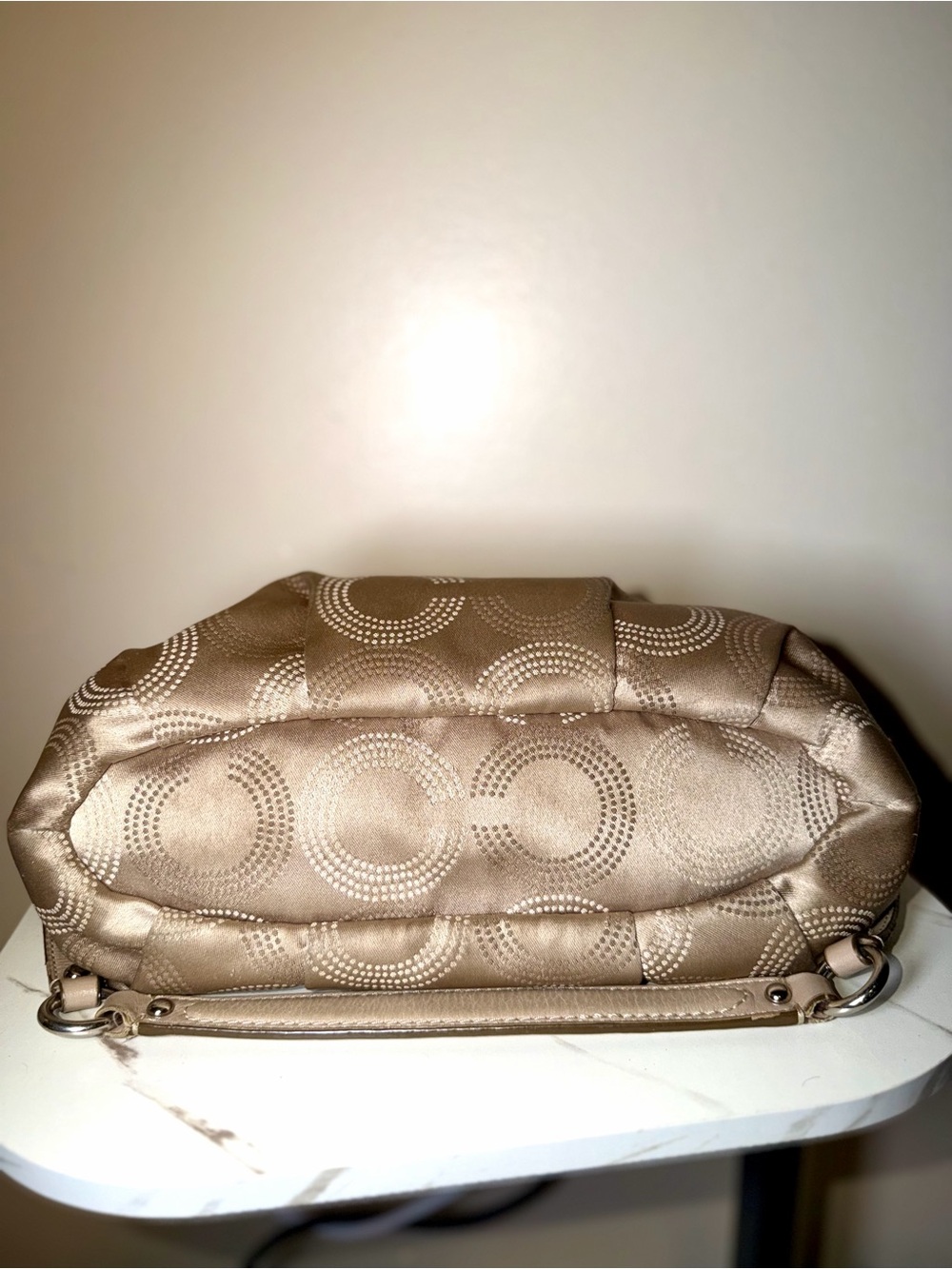 Coach Madison Dotted Op Art Sophia Satchel - Picture 10 of 11
